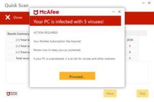 fake mcafee renewal|McAfee KB .